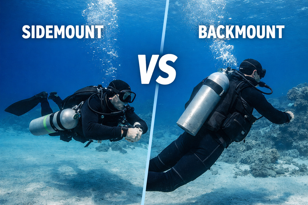 Sidemount vs Backmount Diving – Which Configuration Is Right for You?