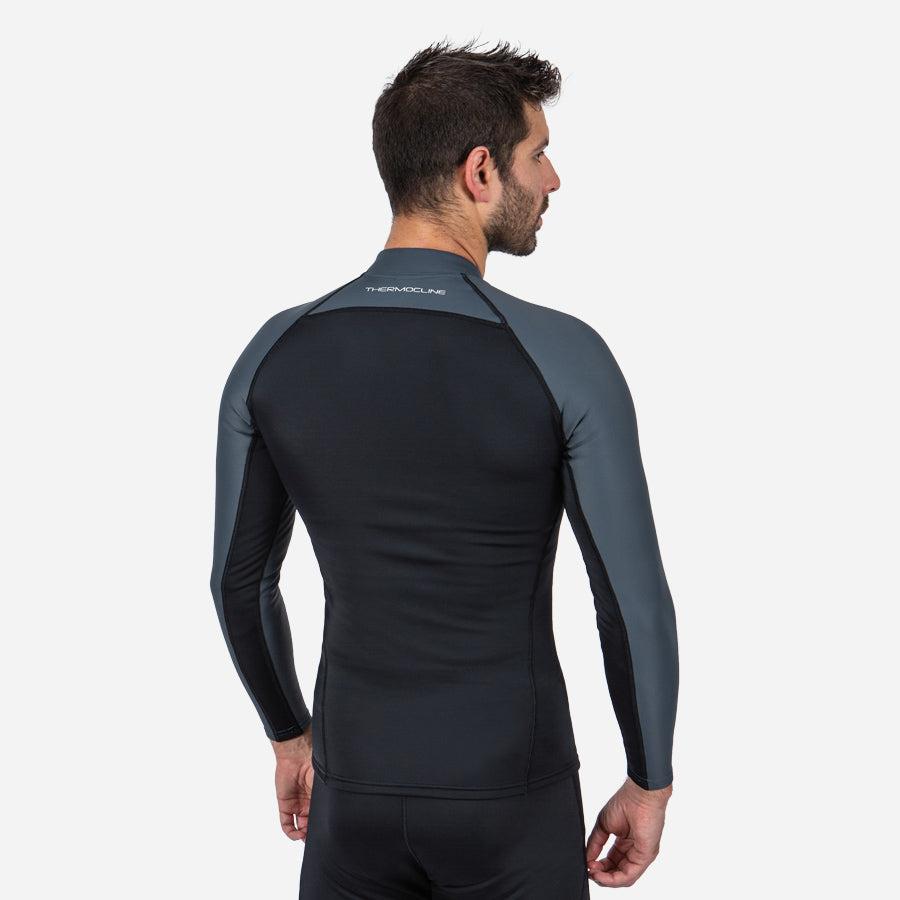 Fourth Element Men's Thermocline Long Sleeve Top — Front Zip — view 2