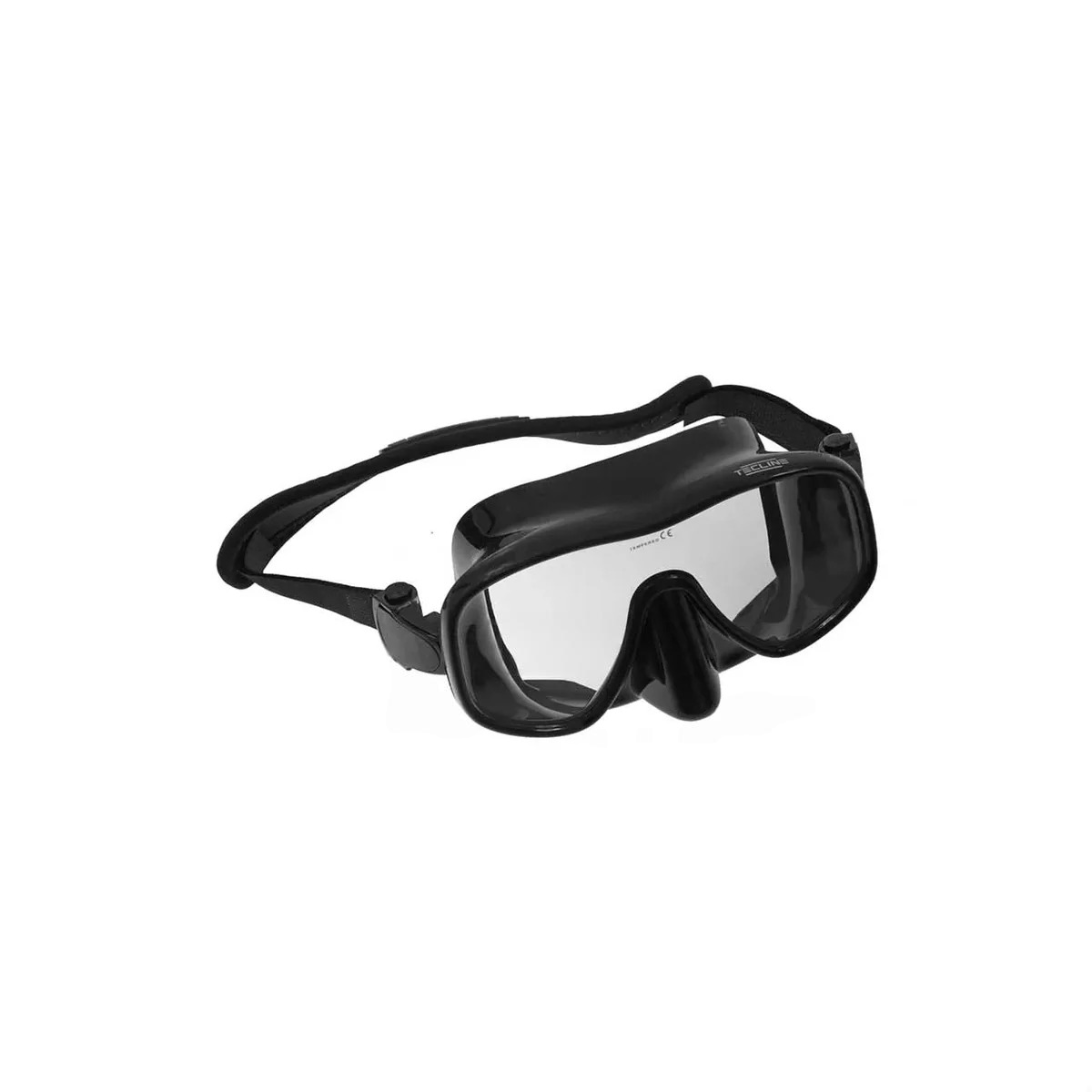 Tecline - Mask Frameless Classic, Matte Black Silicone
