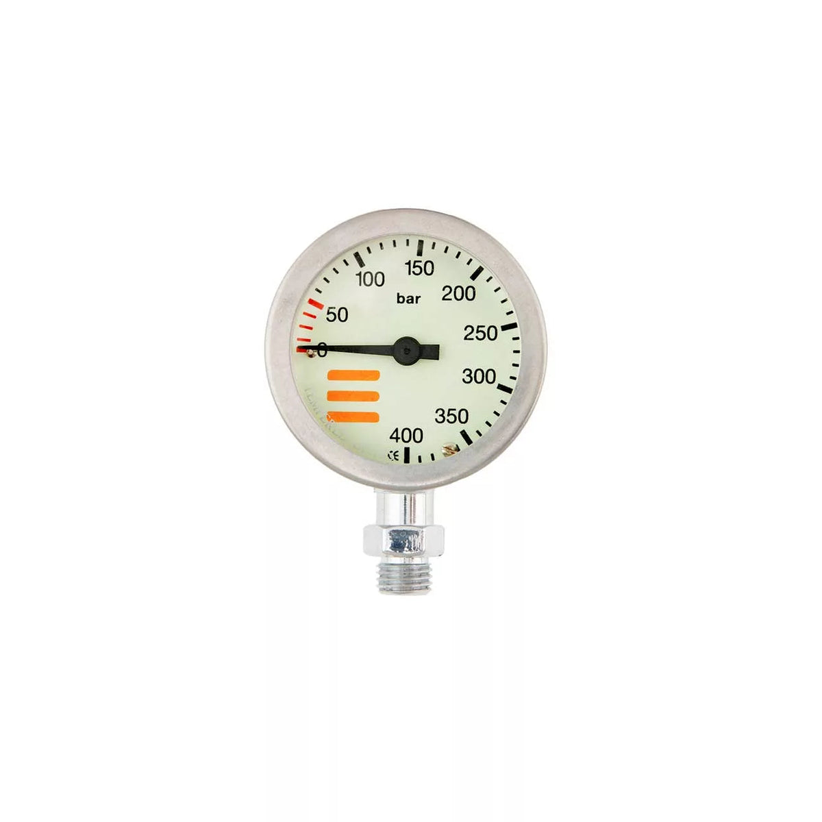 Tecline - SPG 52 mm, 400 bar Scale, 300 bar Working Pressure, Chrome — Head Only