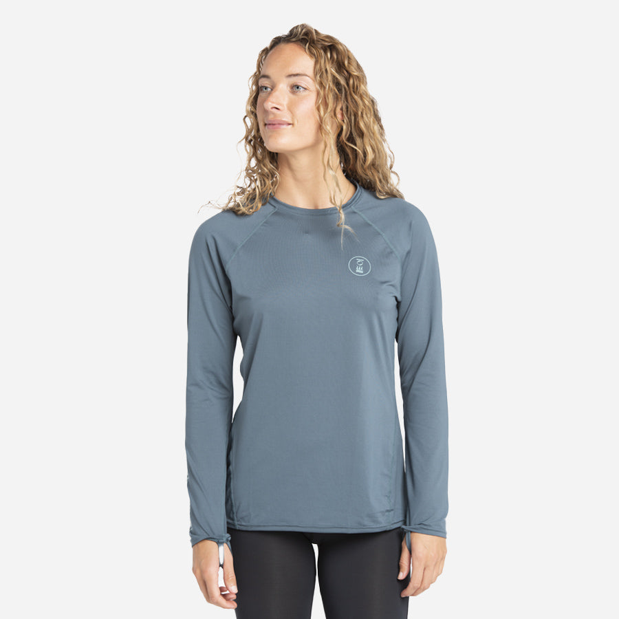 Fourth Element Women's Long Sleeve Hydro-T — Loose Fit, Baltic Blue