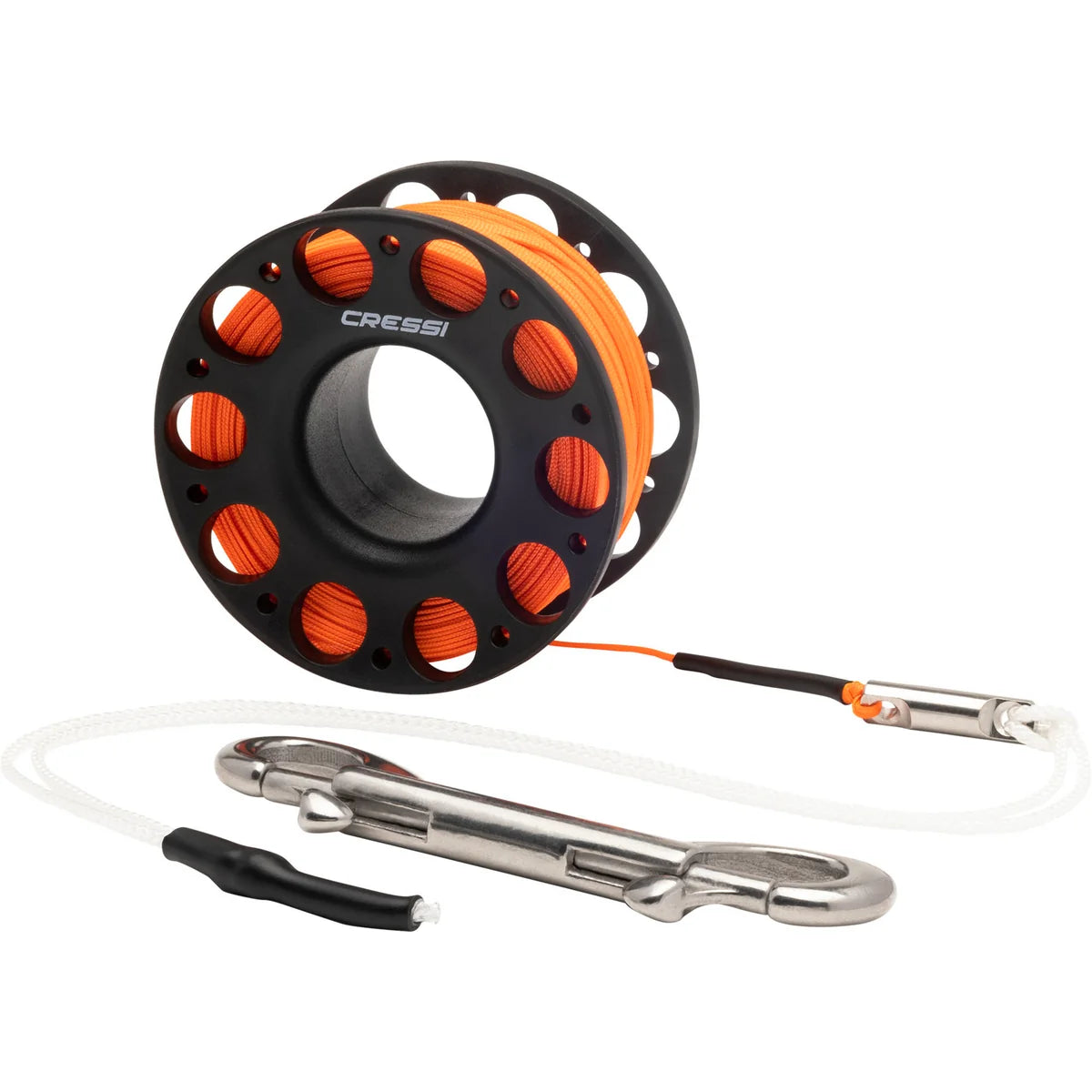 cressi-finger-spool-w-ss-bolt-snap-30m-black