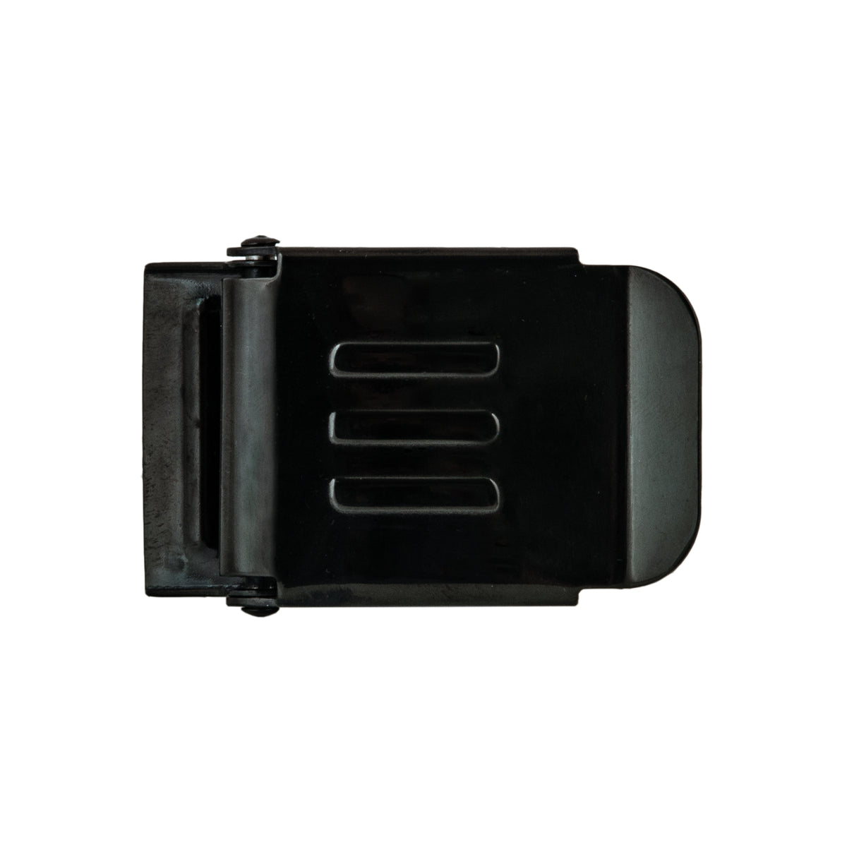 Tecline SS belt buckle 50 mm with logo E, black, Military Line