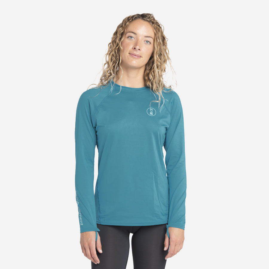 Fourth Element Women's Long Sleeve Hydro-T — Loose Fit, Ocean Depth