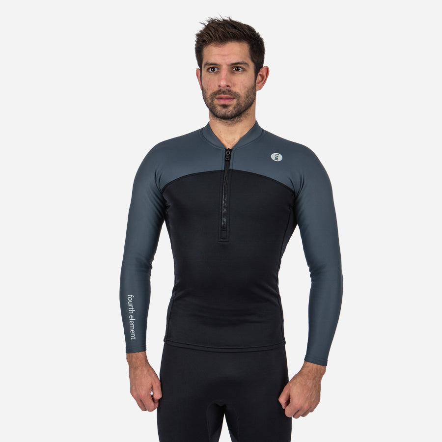 Fourth Element Men's Thermocline Long Sleeve Top — Front Zip