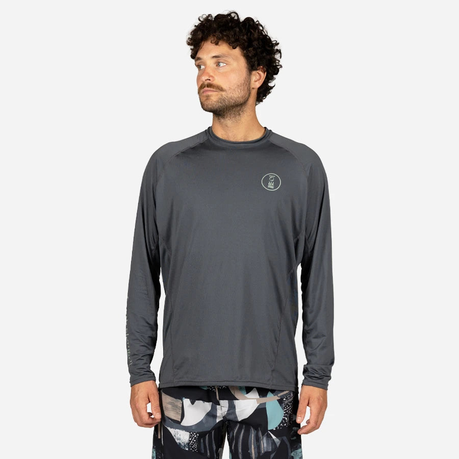 Fourth Element Men's Long Sleeve Hydro-T — Loose Fit, Graphite