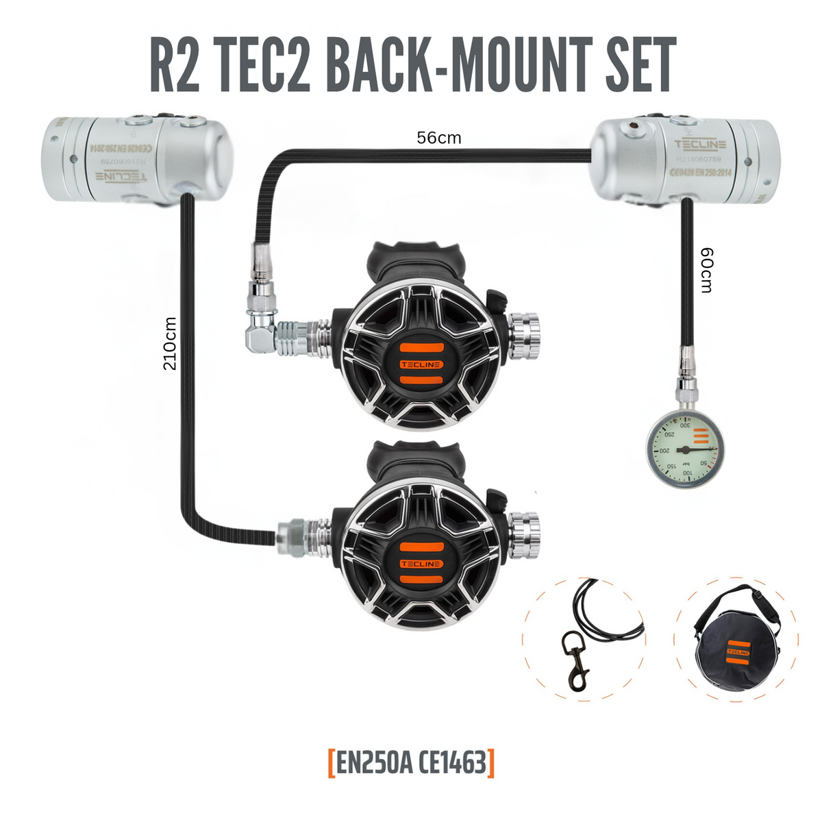 Tecline - Regulator R2 TEC2 - Back-Mount Set